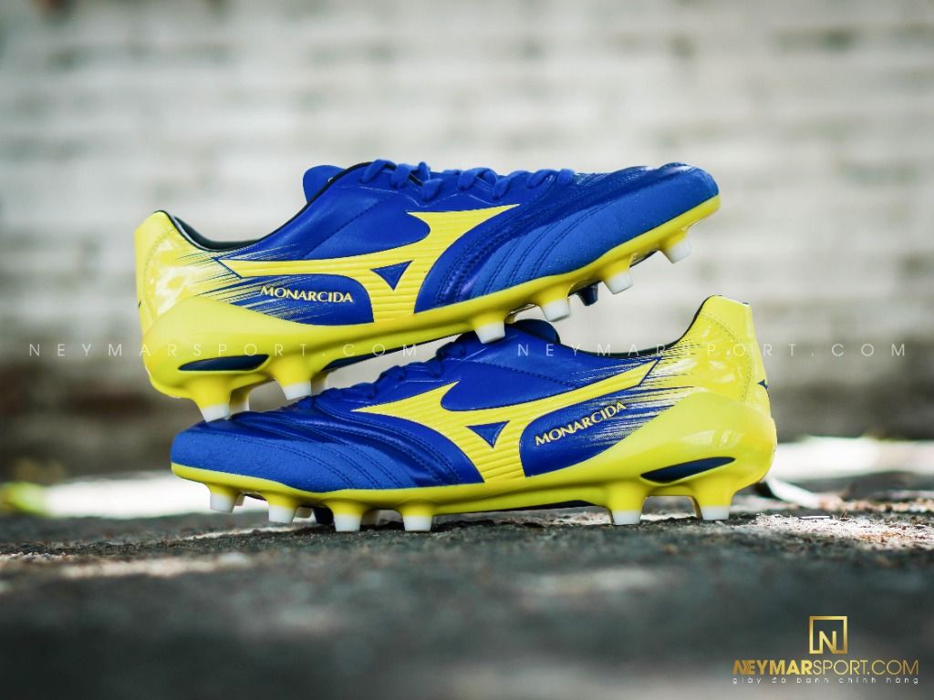 MIZUNO MONARCIDA 2 NEO FG MADE IN JAPAN - BLUE/YELLOW