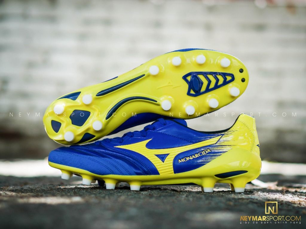 MIZUNO MONARCIDA 2 NEO FG MADE IN JAPAN - BLUE/YELLOW