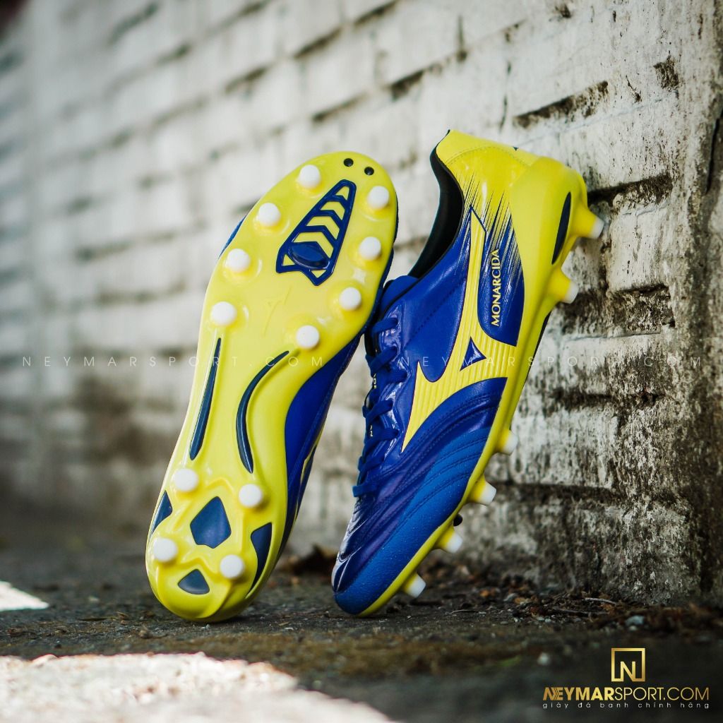 MIZUNO MONARCIDA 2 NEO FG MADE IN JAPAN - BLUE/YELLOW