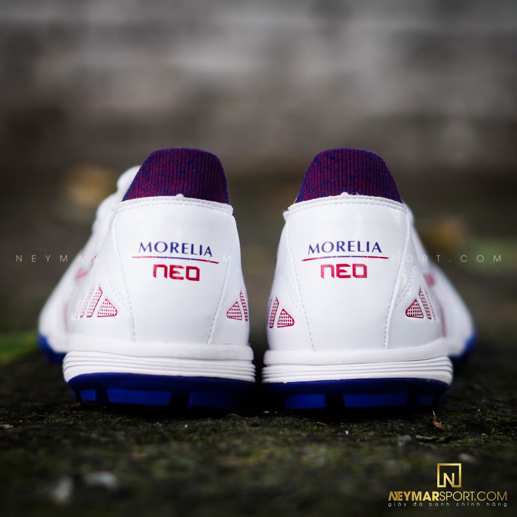 MIZUNO MORELIA NEO III PRO AS TF NEXT WAVE - WHITE-HIGH RISK RED