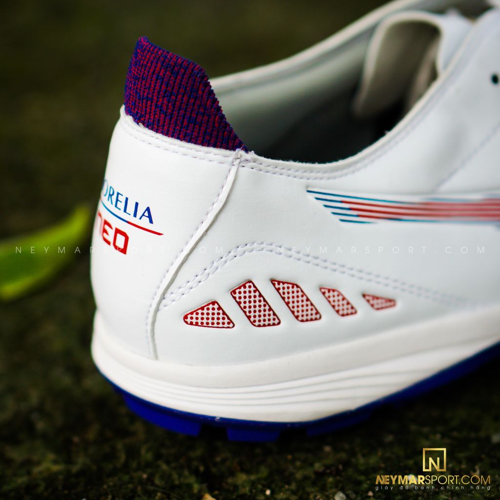 MIZUNO MORELIA NEO III PRO AS TF NEXT WAVE - WHITE-HIGH RISK RED