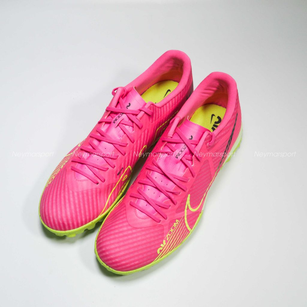 Giày đá bóng Nike Air Zoom Mercurial Vapor 15 Academy TF Luminous - Pink Blast/Volt/Gridiron DJ5635-605