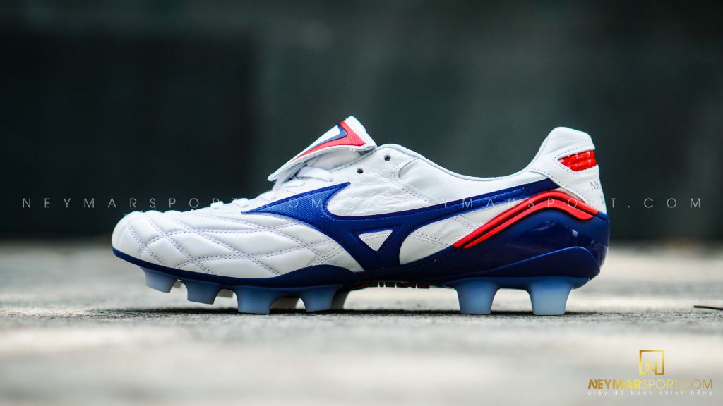 Mizuno Morelia Wave Made in Japan FG - White/Blue LIMITED EDITION PRE-ORDER