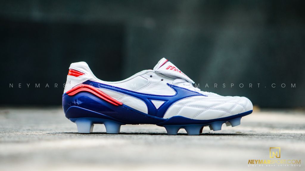 Mizuno Morelia Wave Made in Japan FG - White/Blue LIMITED EDITION PRE-ORDER