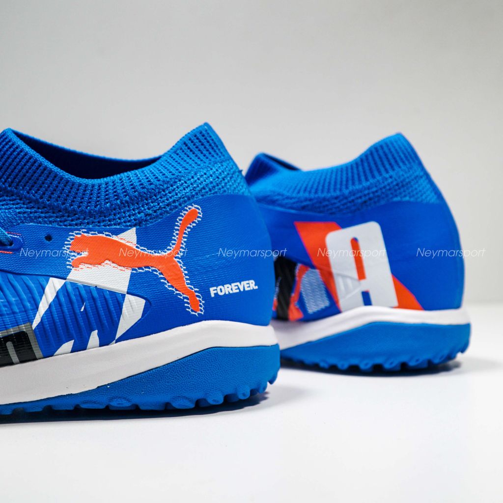 Giày đá bóng PUMA Future 8 Match TT FOREVER Limited Edition - White/Blue/Orange 108425-01