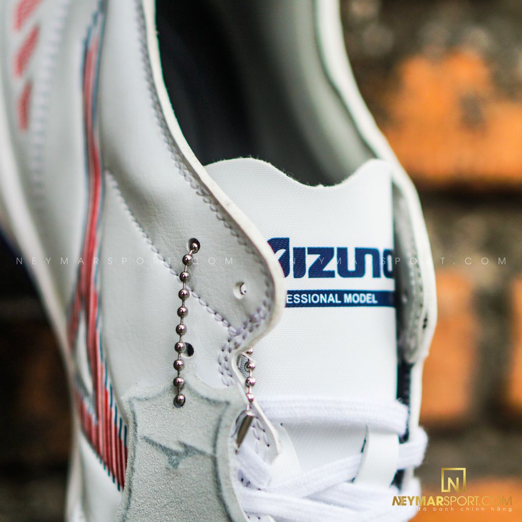 MIZUNO MORELIA NEO III PRO AS TF NEXT WAVE - WHITE-HIGH RISK RED