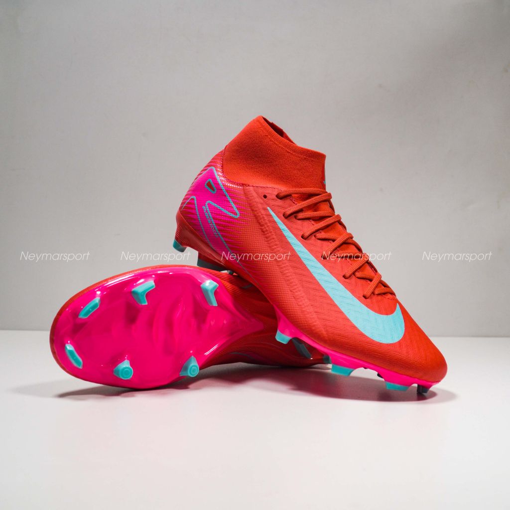 Giày đá bóng Nike Air Zoom Mercurial Superfly 10 Academy MG Mad Energy - Ember Glow/Aurora Green FQ1456-800