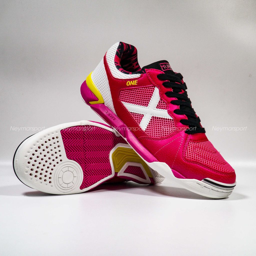 Giày đá bóng X MUNICH ONE indoor 56 - Shock Pink/White 3071056