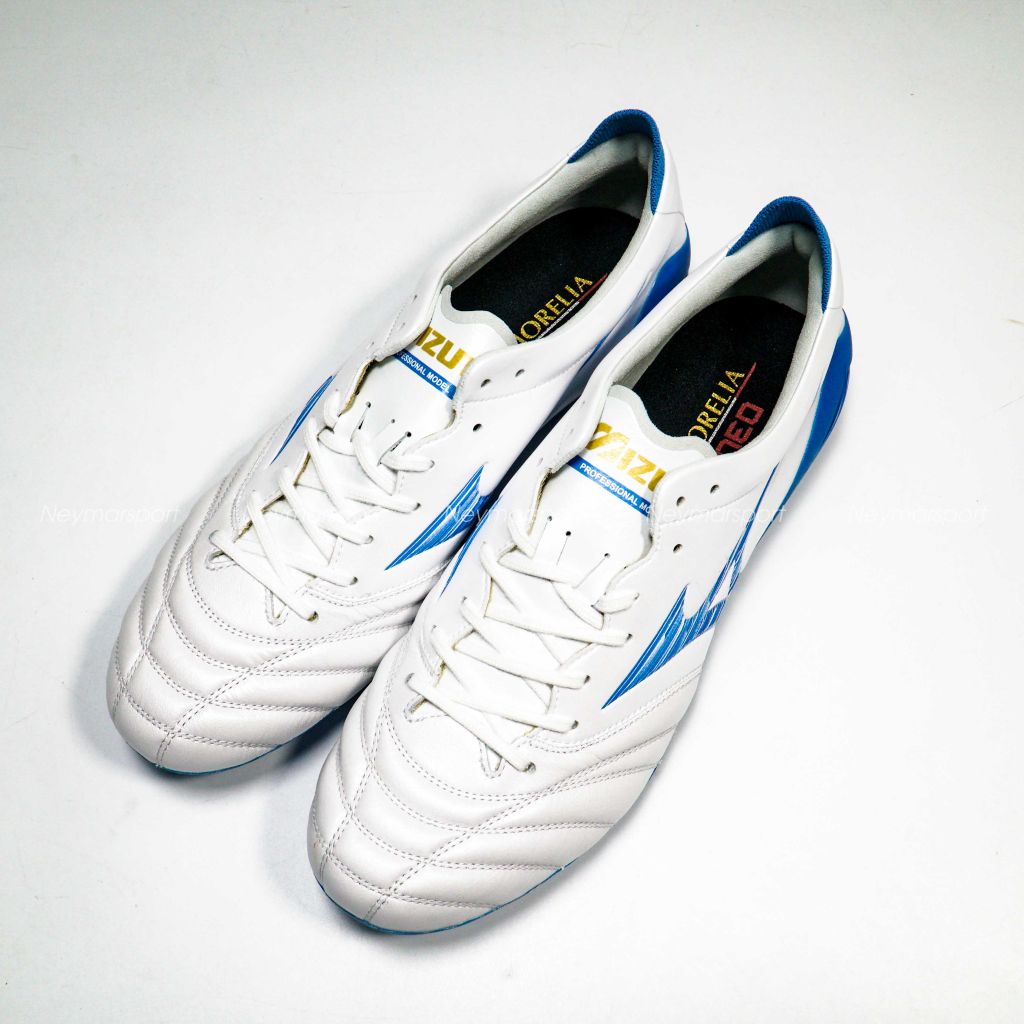 Giày đá bóng Mizuno Morelia Neo IV Elite FG/AG Mugen - White/Laser Blue P1GA243225