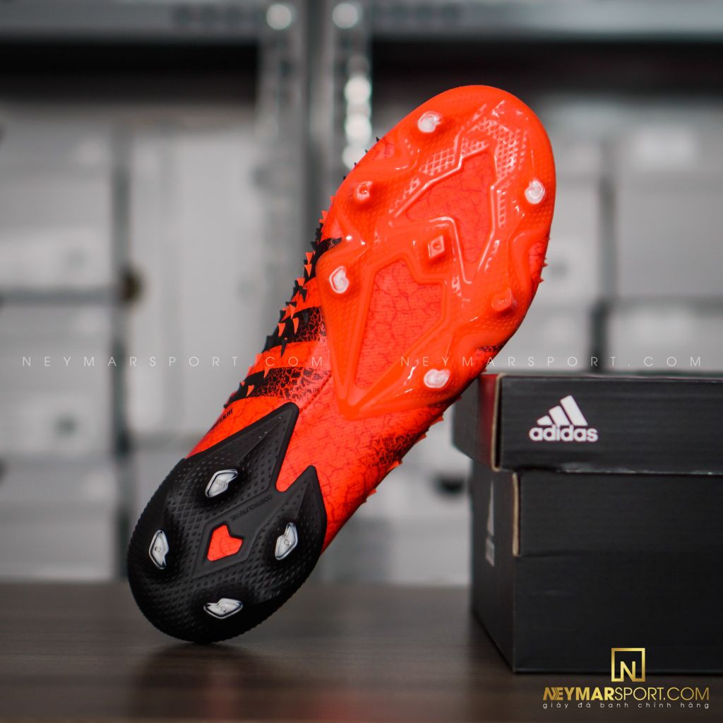adidas Predator Freak .1 Low FG Meteorite - Red/Core Black/Solar Red