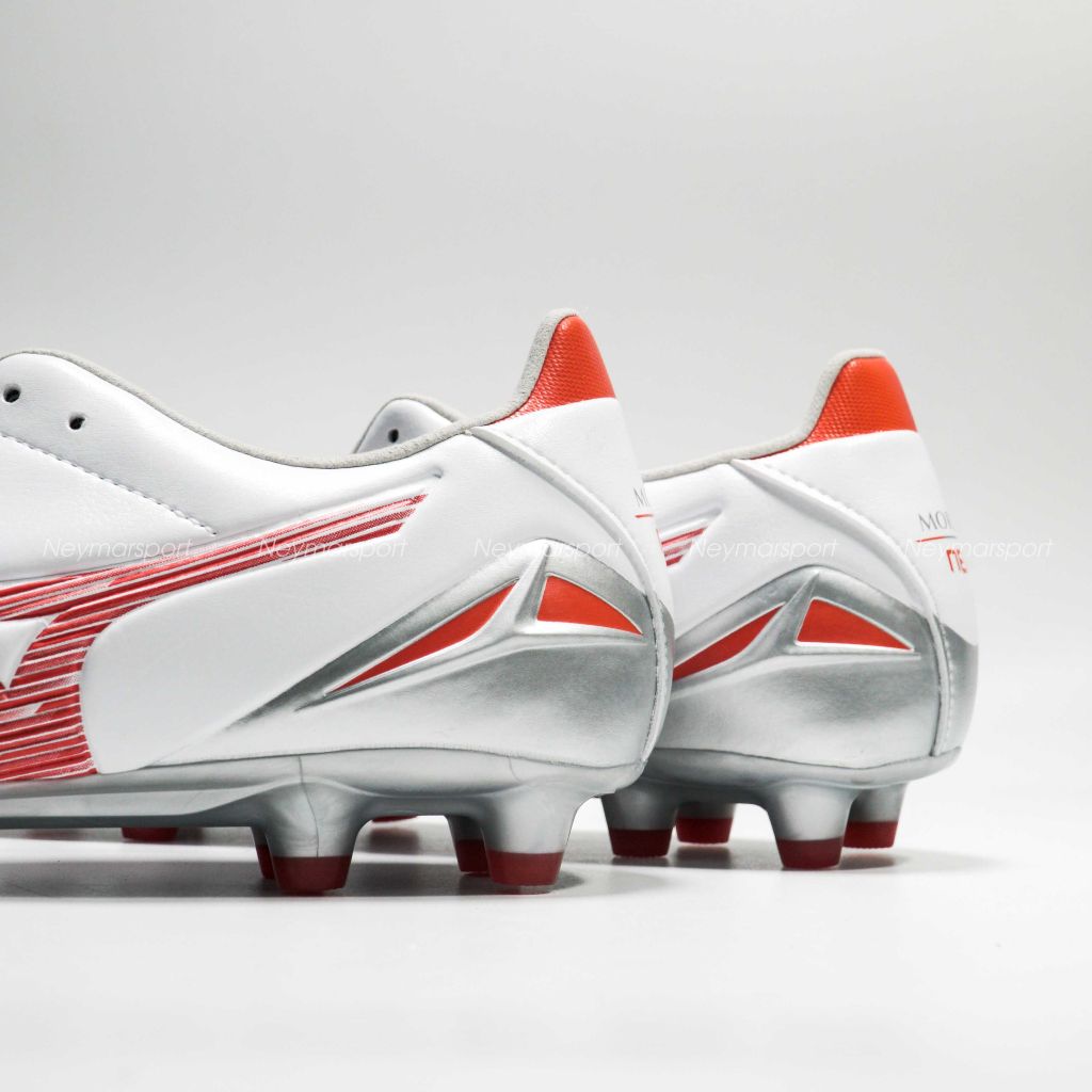 Giày đá bóng Mizuno Morelia Neo IV Pro FG Charge - White/Radiant Red P1GA243460