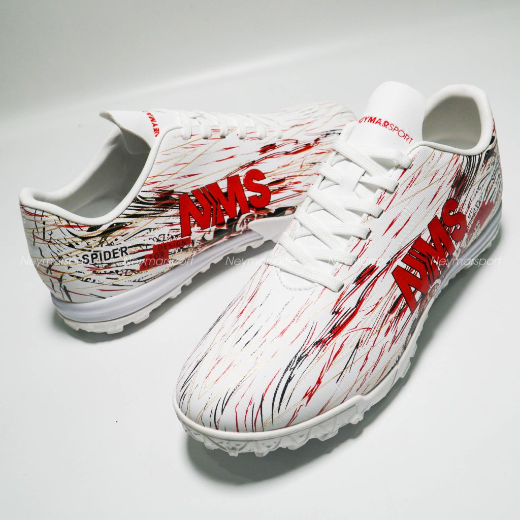 Giày đá bóng NMS SPIDER - White/Red