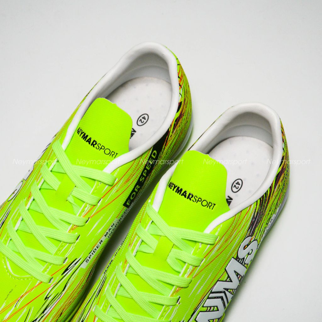 Giày đá bóng NMS SPIDER - Green Neon/White