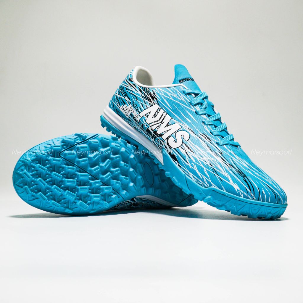Giày đá bóng NMS SPIDER - Aqua Blue/White