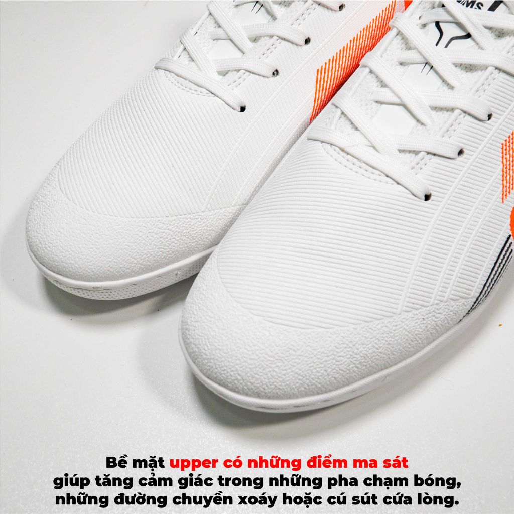 Giày đá bóng NMS CAPITAN TF - White/Red