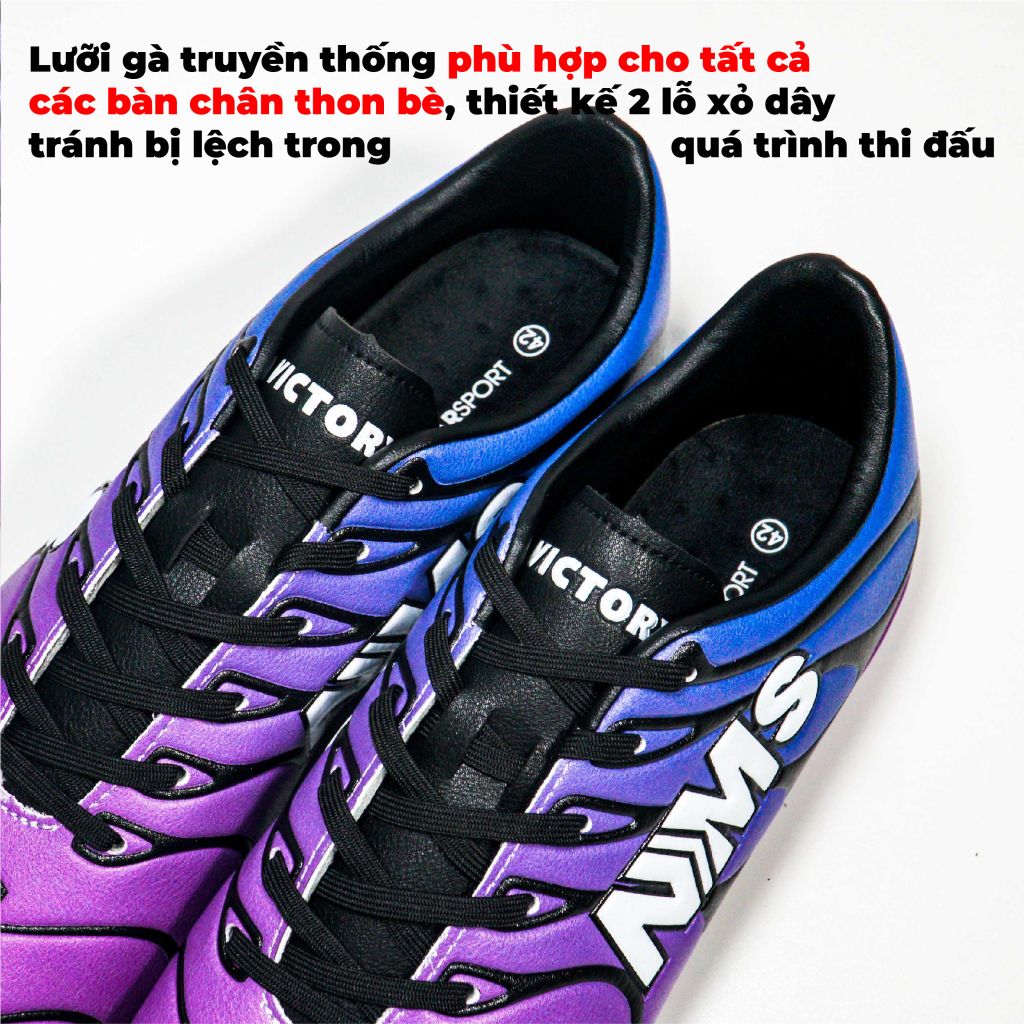 Giày đá bóng NMS Victory TF - Violet/Blue