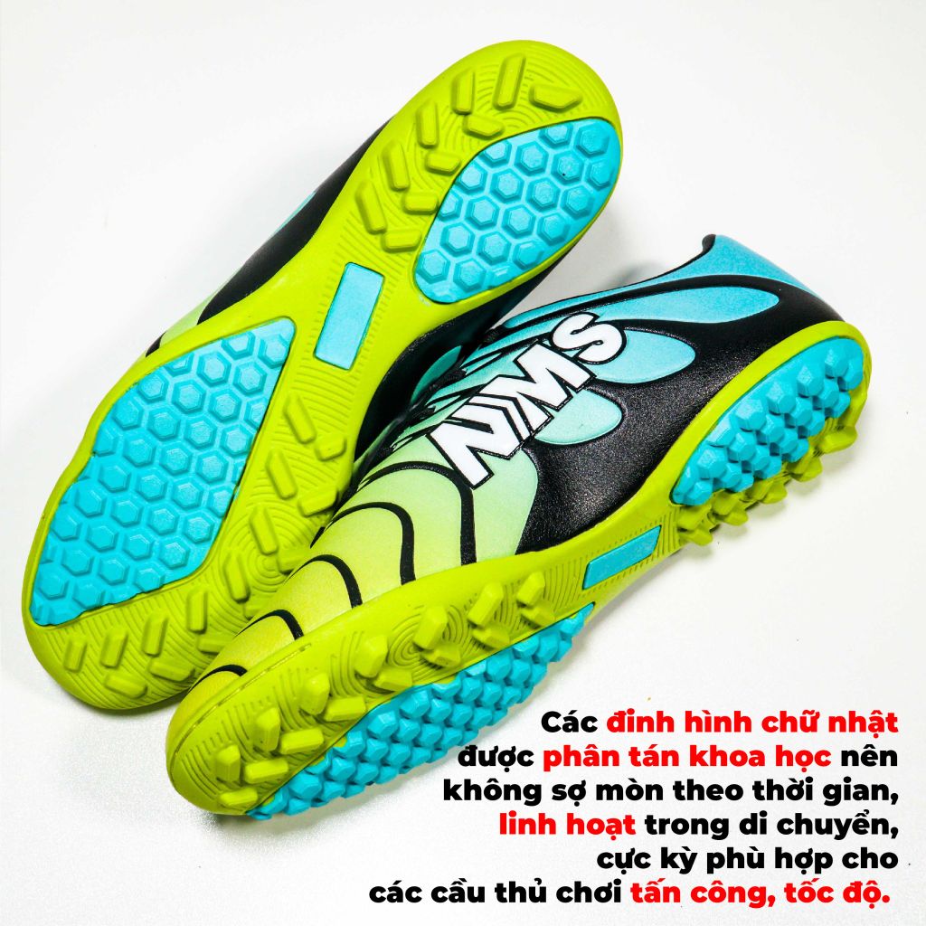 Giày đá bóng NMS Victory TF - Green/Aqua
