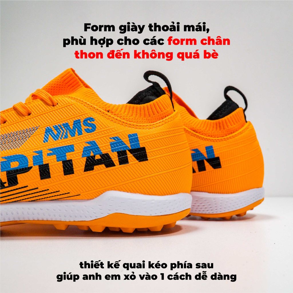 Giày đá bóng NMS CAPITAN TF - Orange/Blue