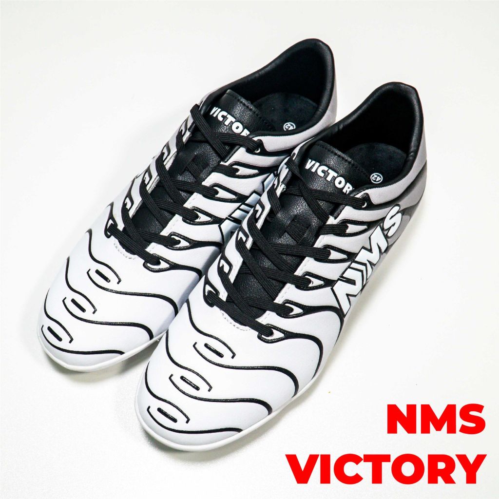 Giày đá bóng NMS Victory TF - White/Grey