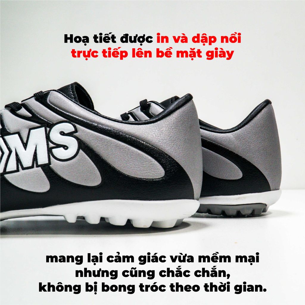 Giày đá bóng NMS Victory TF - White/Grey
