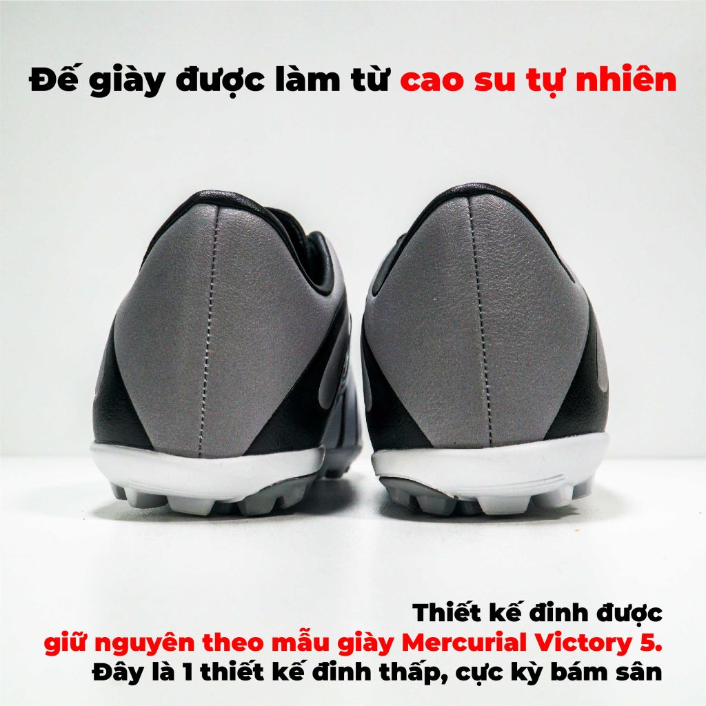Giày đá bóng NMS Victory TF - White/Grey
