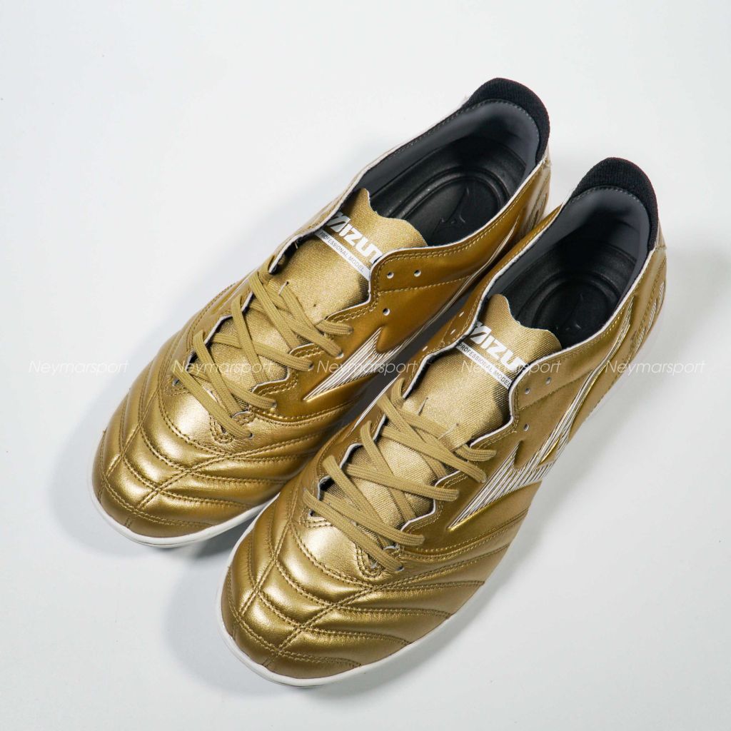 Giày đá bóng Mizuno Morelia Neo III Pro TF - Gold/White P1GD238452