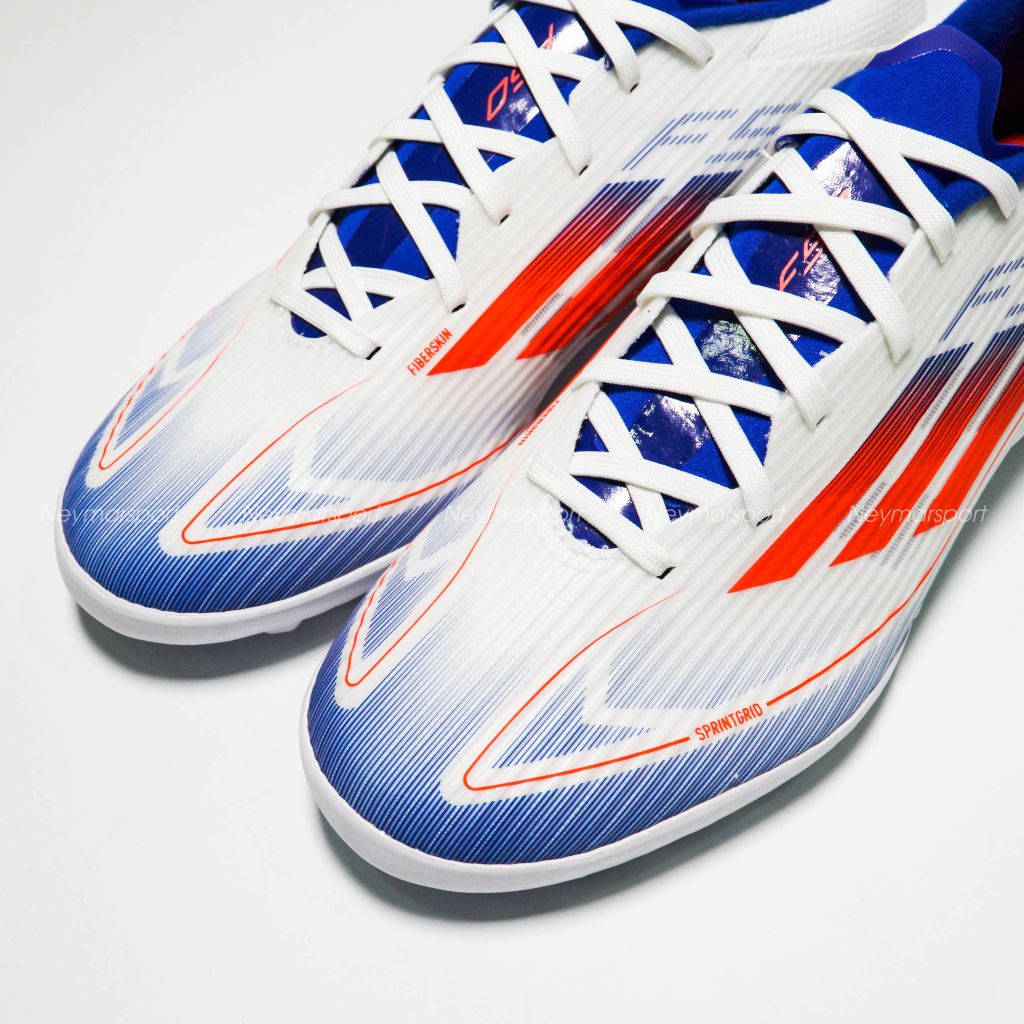 Giày đá bóng adidas F50 League TF Advancement - Footwear White/Solar Red/Lucid Blue IF1343