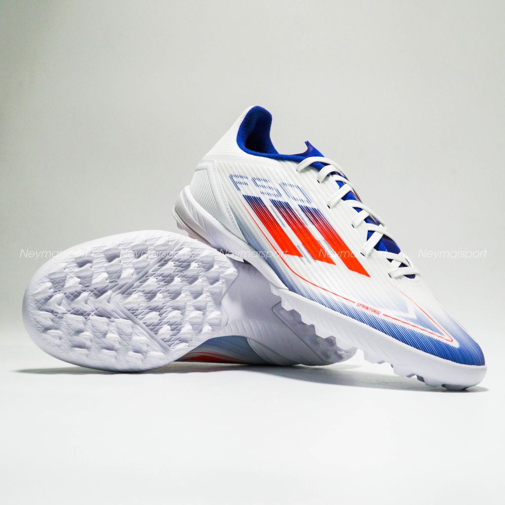 Giày đá bóng adidas F50 League TF Advancement - Footwear White/Solar Red/Lucid Blue IF1343
