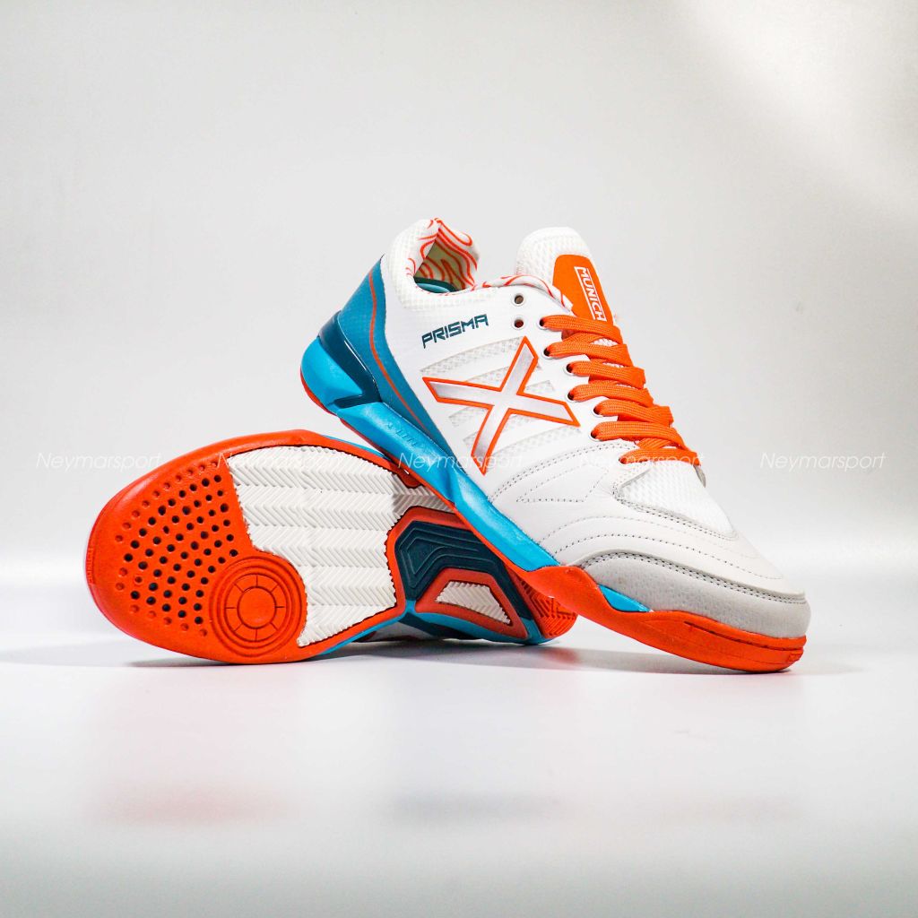 Giày đá bóng X MUNICH PRISMA 24 BLANCO - White/Aqua Blue 3116024