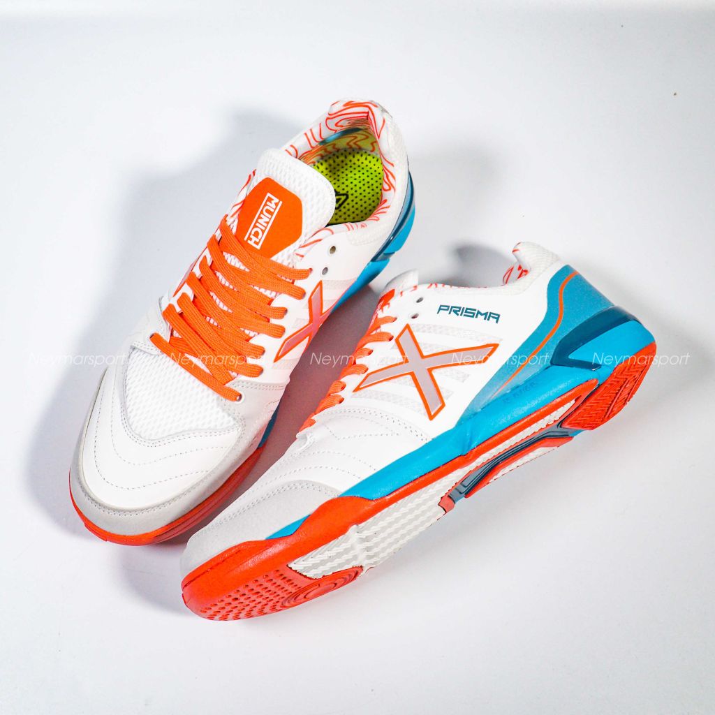 Giày đá bóng X MUNICH PRISMA 24 BLANCO - White/Aqua Blue 3116024