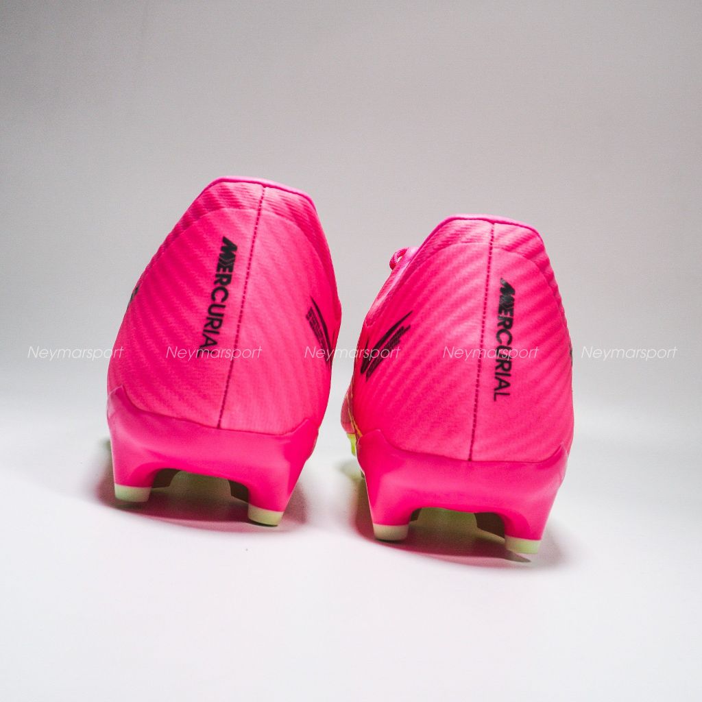 Giày đá bóng Nike Air Zoom Mercurial Vapor 15 Academy MG Luminous - Pink Blast/Volt/Gridiron DJ5631-605