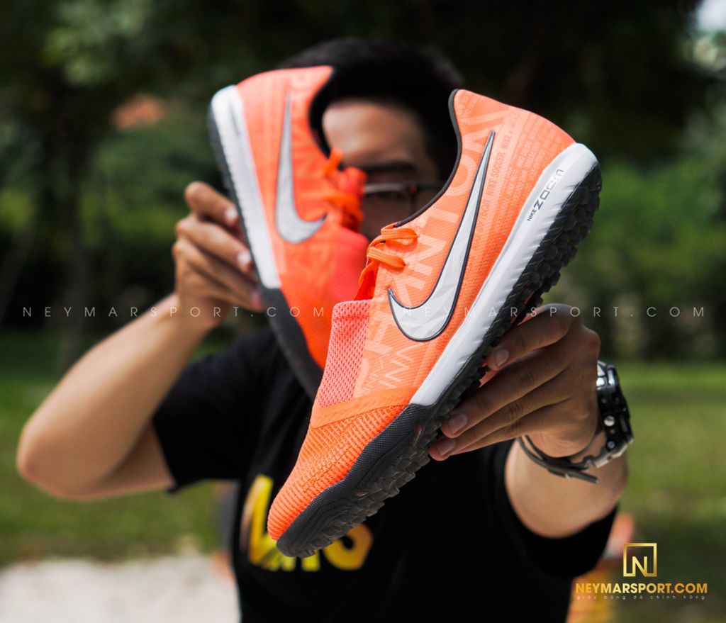 Nike Phantom Venom Academy TF Fire - Bright Mango/White/Orange Pulse Kids