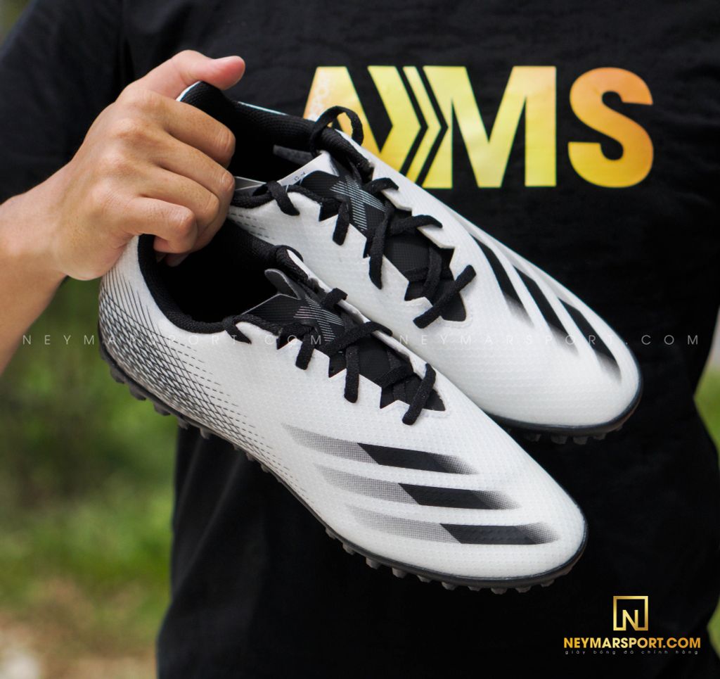adidas X Ghosted .4 TF Inflight - Footwear White/Core Black/Silver Metallic