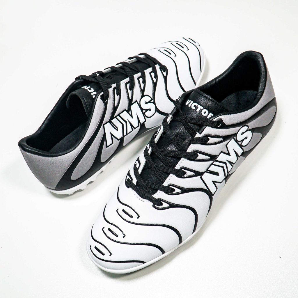 Giày đá bóng NMS Victory TF - White/Grey