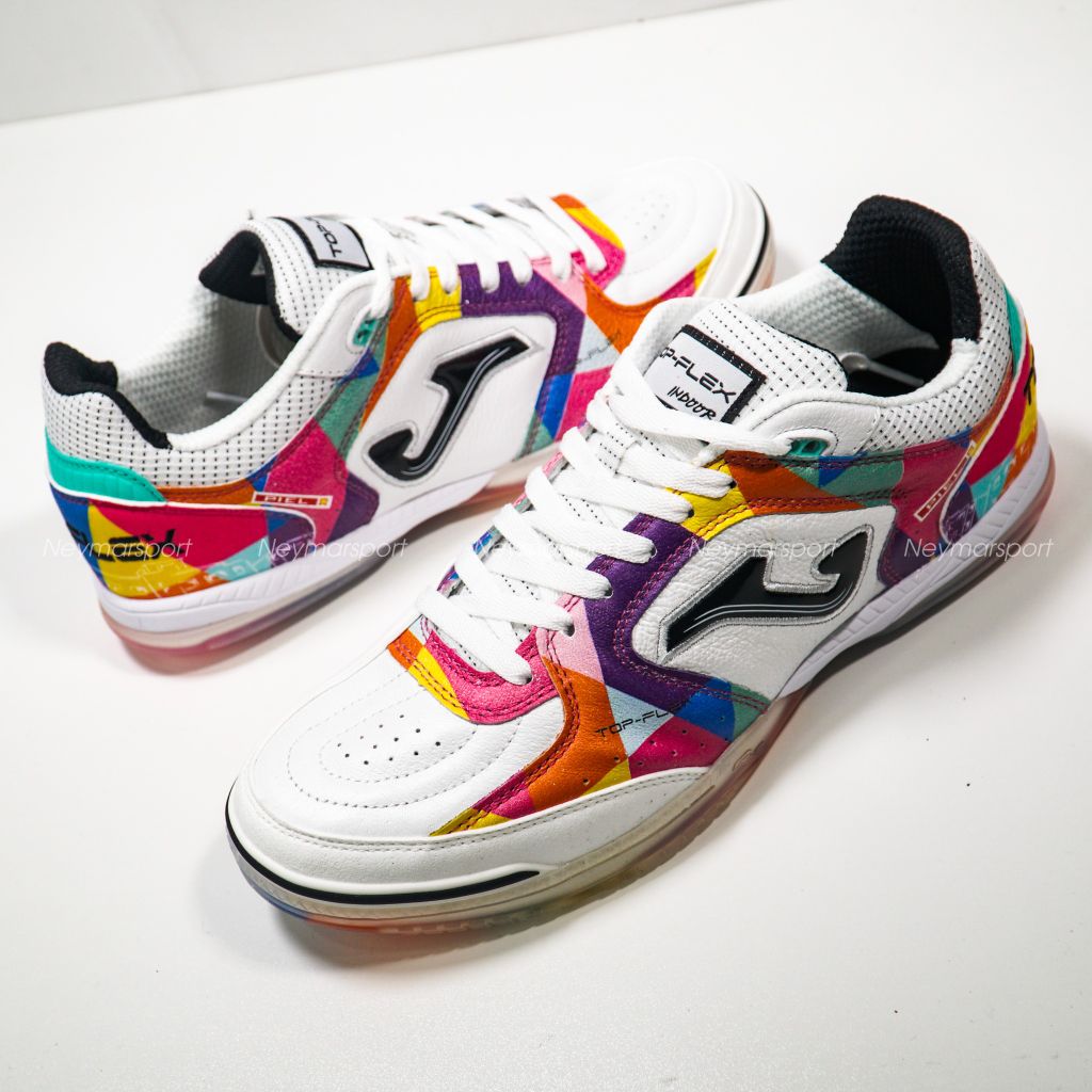Giày đá bóng Joma Top Flex Victoria 2582 Limited Edition IN - White Coral/Multicolor TOPS2582IN