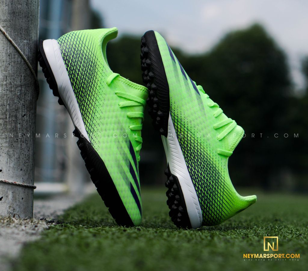 ADIDAS X GHOSTED .3 TF PRECISION TO BLUR - SIGNAL GREEN/ENERGY INK/BLACK