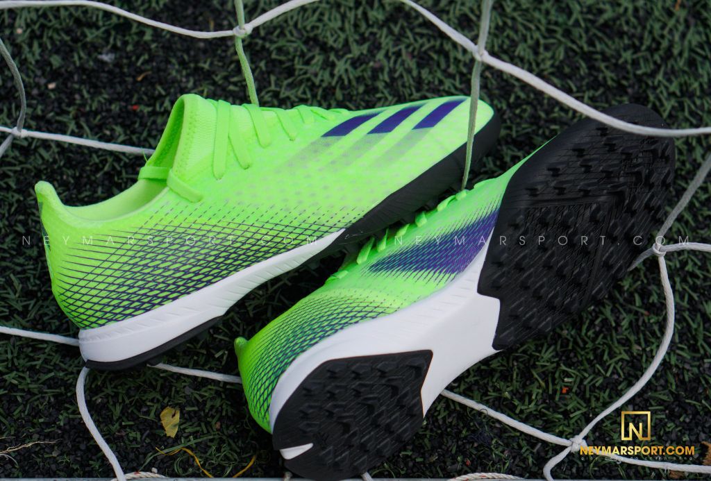 ADIDAS X GHOSTED .3 TF PRECISION TO BLUR - SIGNAL GREEN/ENERGY INK/BLACK