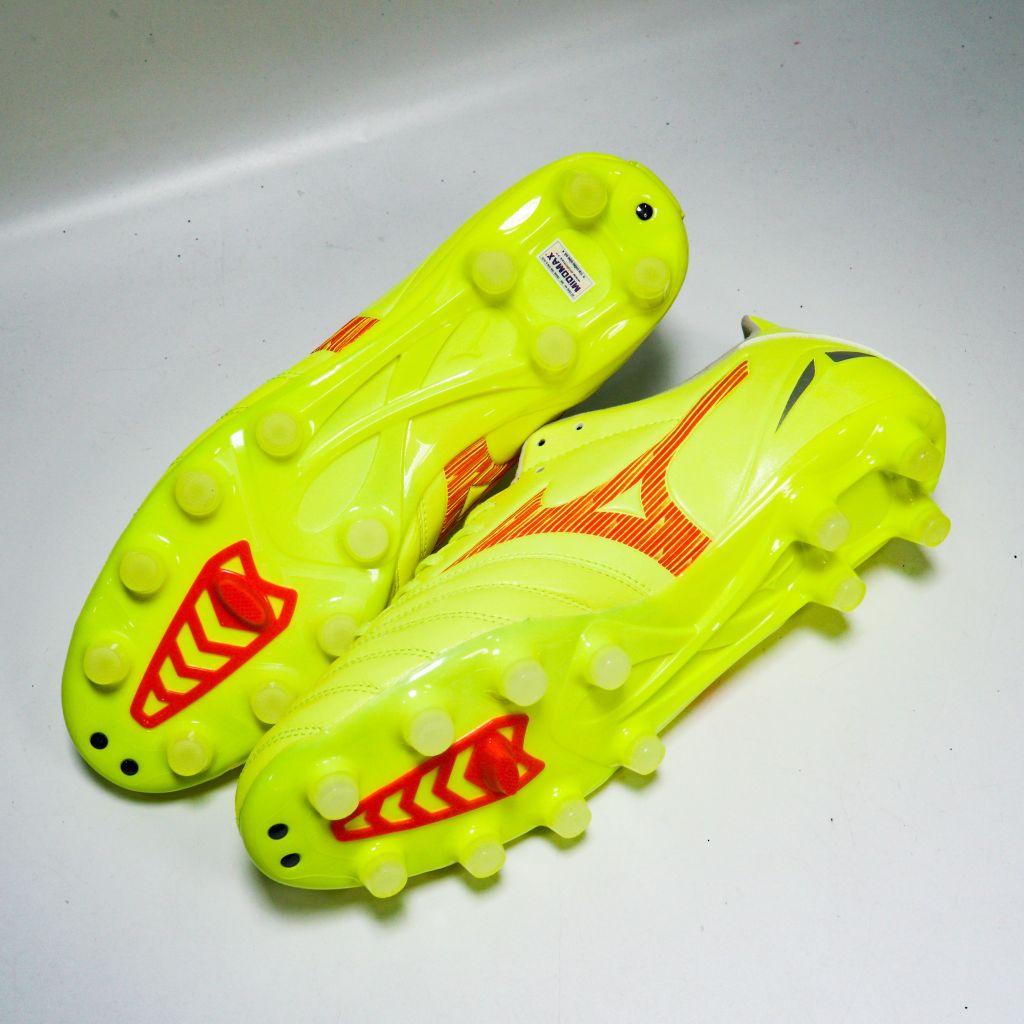 Giày đá bóng Mizuno Morelia Neo IV Pro FG DYNA - Safety Yellow/Red P1GA243445