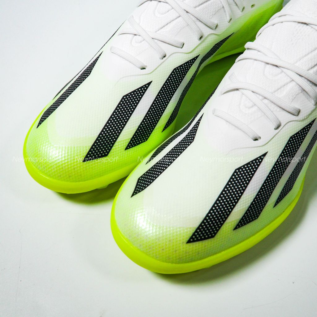 adidas X Crazyfast .1 TF Crazyrush - Footwear White/Core Black/Lucid Lemon
