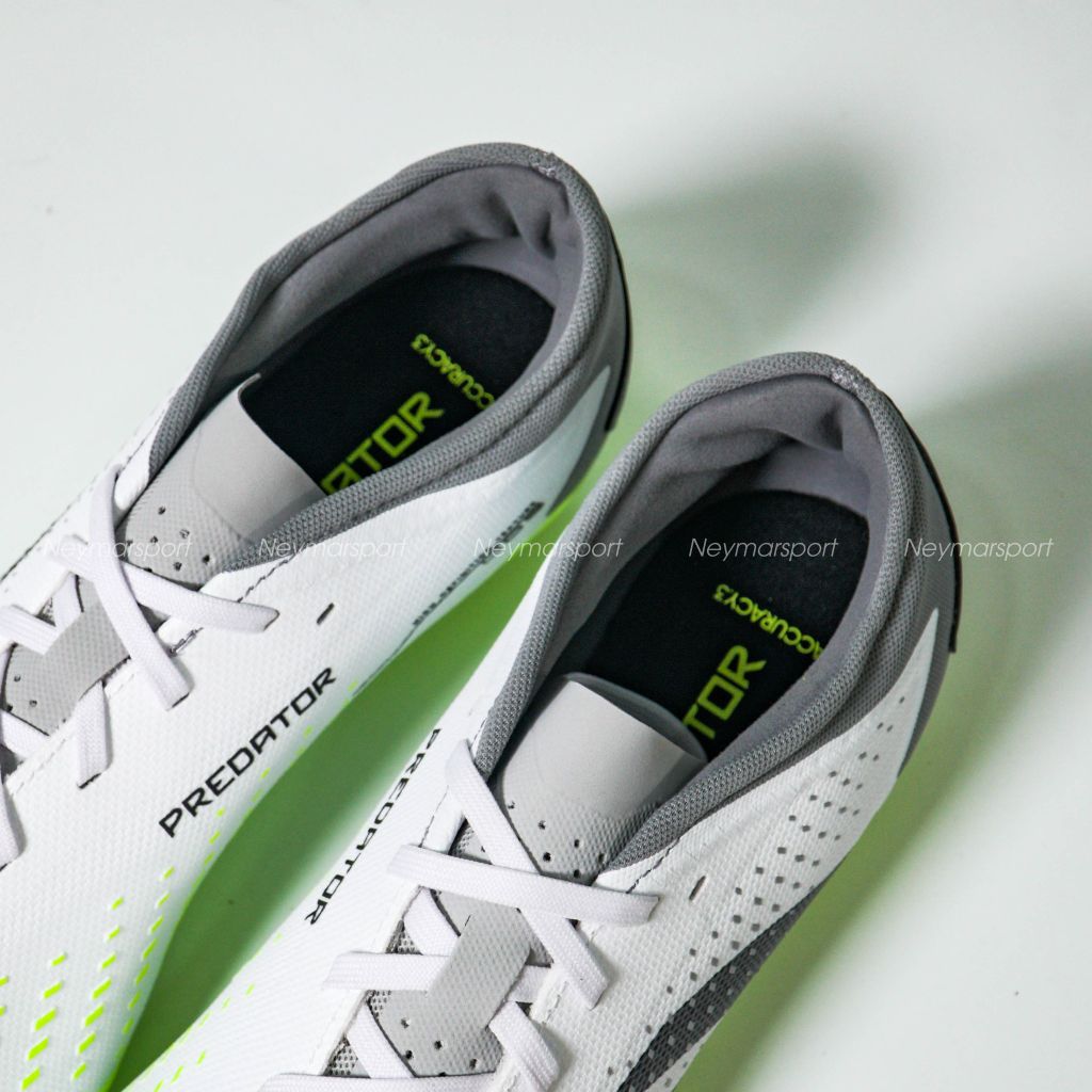 Giày đá bóng Adidas Predator Accuracy .3 Low FG Crazyrush - Footwear White/Core Black/Lucid Lemon GZ0014