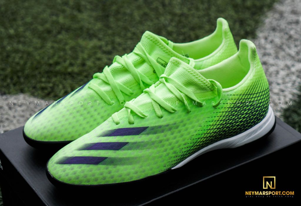 ADIDAS X GHOSTED .3 TF PRECISION TO BLUR - SIGNAL GREEN/ENERGY INK/BLACK