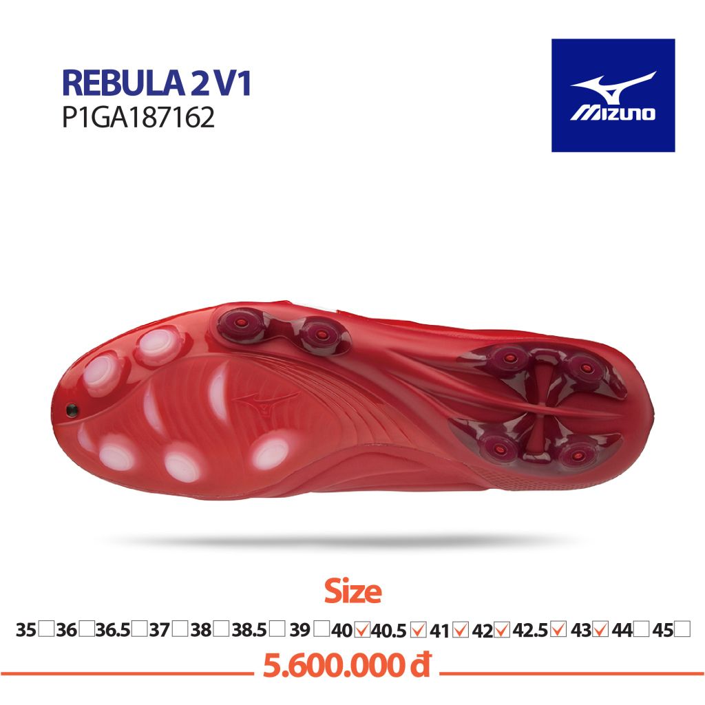 MIZUNO REBULA 2 V1 RED/WHITE