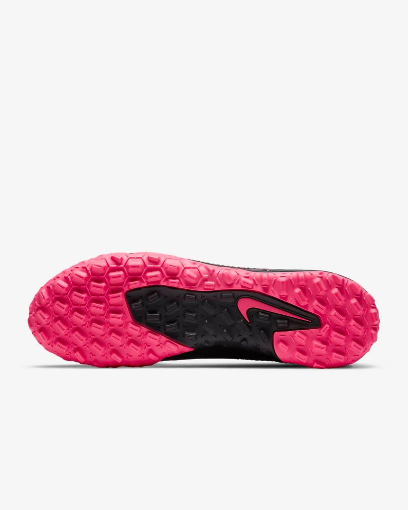 Nike Phantom GT Academy DF TF - Black/Metallic Silver/Pink Blast