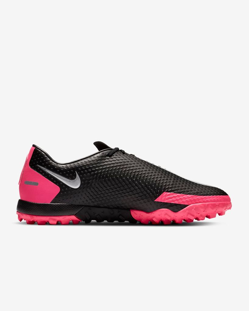 NIKE PHANTOM GT ACADEMY TF - BLACK/METALLIC SILVER/PINK BLAST