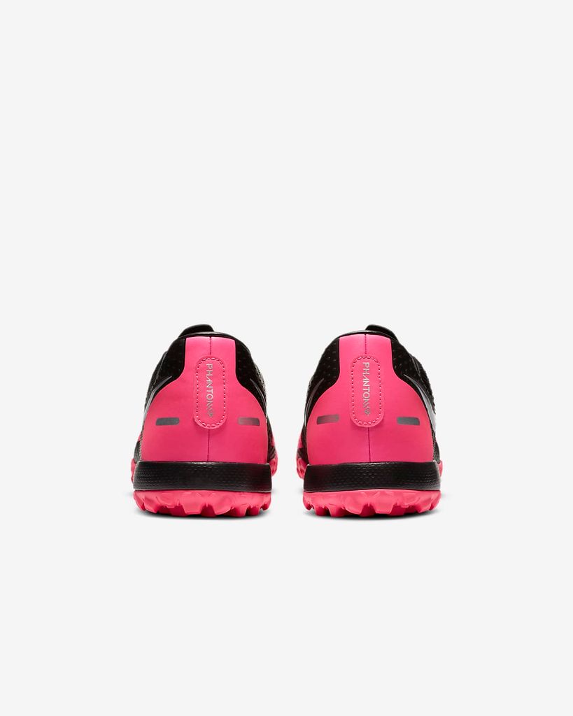 NIKE PHANTOM GT ACADEMY TF - BLACK/METALLIC SILVER/PINK BLAST