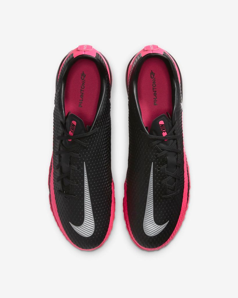 NIKE PHANTOM GT ACADEMY TF - BLACK/METALLIC SILVER/PINK BLAST