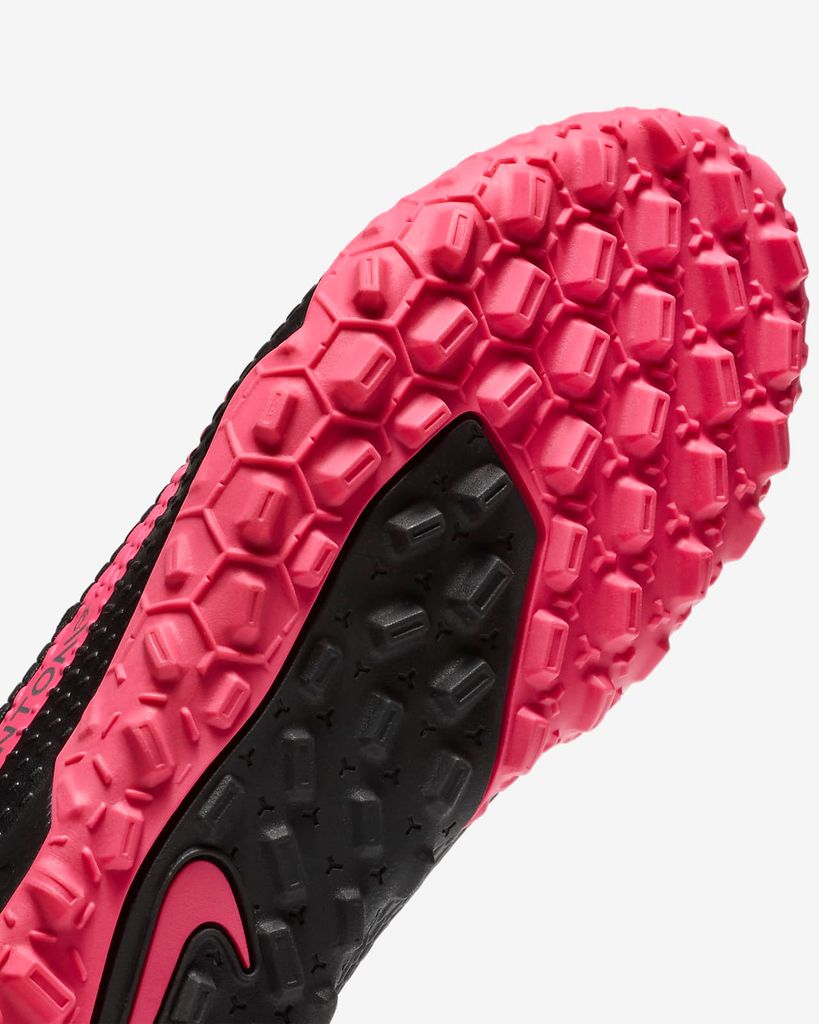 NIKE PHANTOM GT ACADEMY TF - BLACK/METALLIC SILVER/PINK BLAST