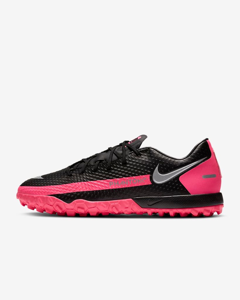 NIKE PHANTOM GT ACADEMY TF - BLACK/METALLIC SILVER/PINK BLAST