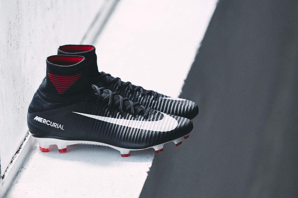 Nike Mercurial Superfly V FG Pitch Dark - Black/White/University Red