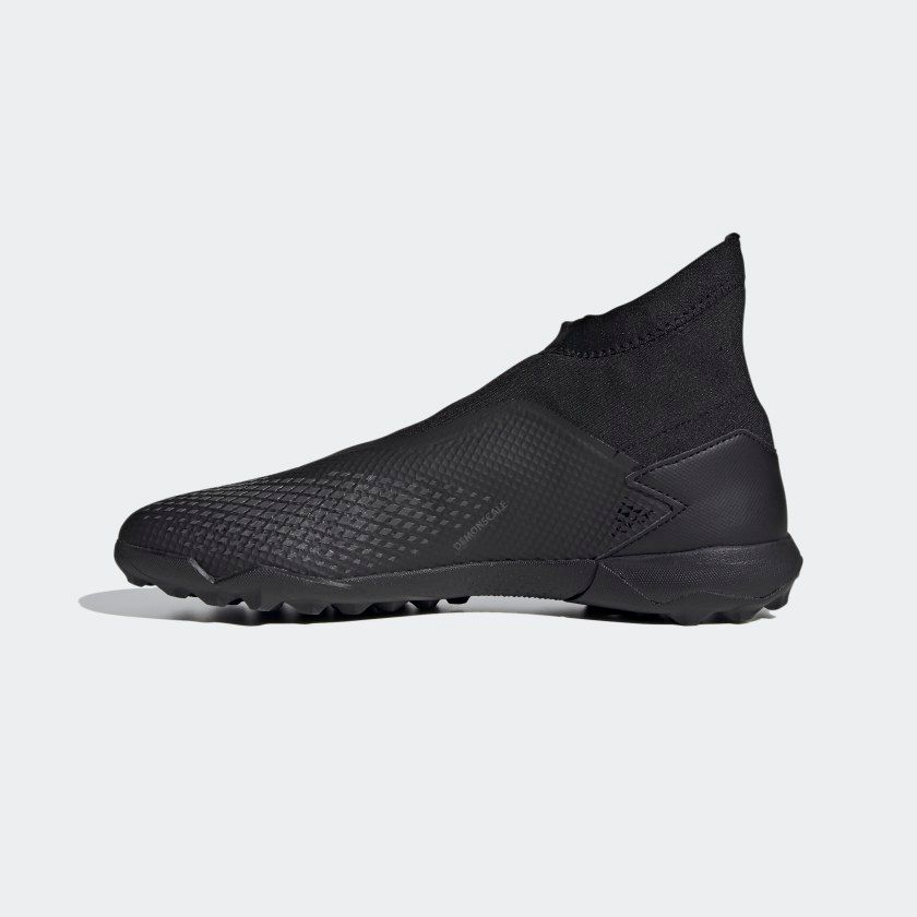 adidas Predator 20.3 Laceless TF Dark Motion - Core Black/Solid Grey